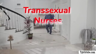 Shemale blonde nurse Erica Cherry analed by horny patient